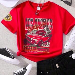 Trendy Teen Racing T-Shirt